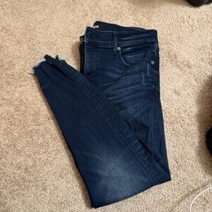 Express Women's Dark Blue Skinny Jeans